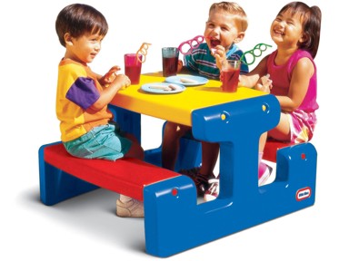 Piknik stol za djecu plavi